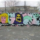 He-Man and Skeletor graffiti